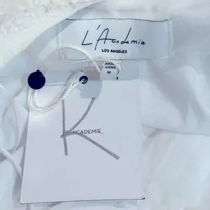 NWT Revolve‎ L'Academie The Marie White Midi Dress Pockets Bridal Size Medium thumbnail 8
