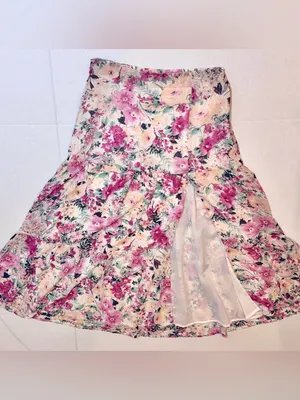 En Saison Fleur Midi Skirt M Free People Pink Floral Tiered Cottagecore Romantic thumbnail 8