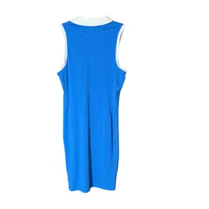 Lauren Ralph Lauren Active Sleeveless Polo Dress S Blue White Tennis Preppy thumbnail 3