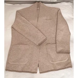 Madewell Mattson Herringbone Sweater Coat Cardigan 100% Merino Wool Sz S Blazer thumbnail 3