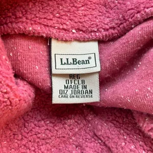 LL Bean Sherpa Fleece‎ Jacket Nantucket Red Large thumbnail 7