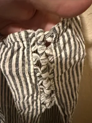 Free People striped white and black women's top thumbnail 3