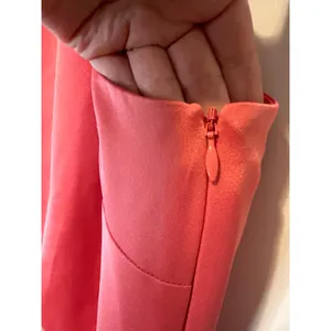 Anthropologie BHLDN Coral Dylan One Shoulder Satin Side Slit Gown Size 6 NWT‎ thumbnail 4