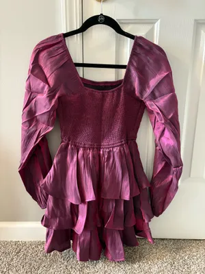 Metallic Entro Homecoming Dress thumbnail 3