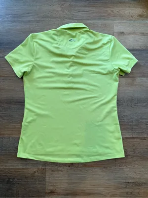 Greg Norman Collection Lime Short-Sleeve Button Down Women’s Polo size M thumbnail 2