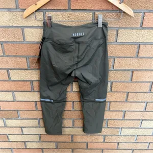 NWT Nobull Running Crop Leggings Athletic Women’s Size XS Army Green thumbnail 2