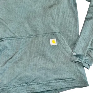 Women’s Carhartt Force Relaxed Fit Long-Sleeve Pullover Green Sz Sm thumbnail 8