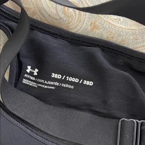Under Armour Gray and Black Sports Bra thumbnail 2