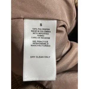 Nonchalant Women's Beige Tan Faux Leather Vegan Full Zip Bomber Jacket Size S thumbnail 6