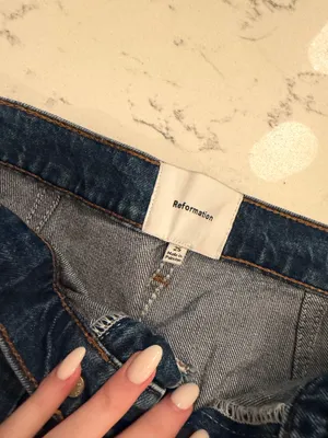 Reformation Alyssa High Rise Wide Leg Jeans thumbnail 5