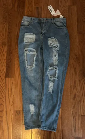 Boohoo Boho High Waist Jeans thumbnail 1