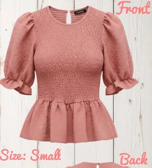 Dusty Rose Form Fitted Top Pink thumbnail 1