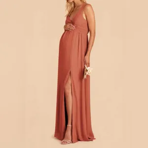Birdy Grey Laurie Empire Bridesmaid‎ Formal Dress in Terracotta thumbnail 2