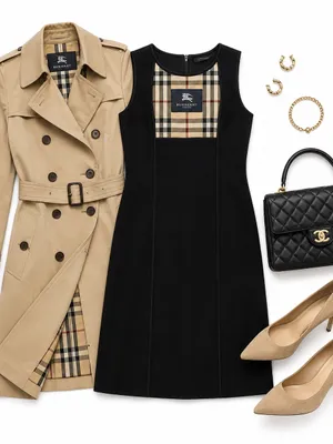 Burberry Nova Check Wool Zip In Coat LINER ONLY Vest Women’s Large Estimate EUC thumbnail 2