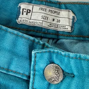 Free People 30 Teal Blue Skinny Leg Colored Denim‎ Stretch Jeans 61855-16515125 thumbnail 3