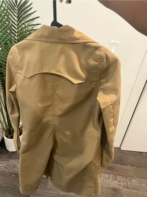 H&M Camel Double-Breasted Trench Coat thumbnail 2