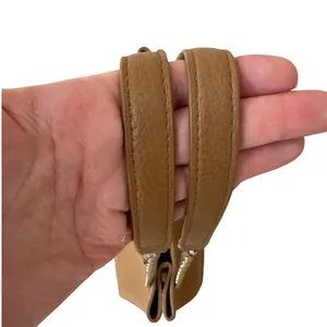 Tory Burch Pebbled Leather Chain Tote‎ Brown Camel Slouchy Bag thumbnail 10