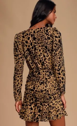 ASTR Cheeta Print Dress thumbnail 2