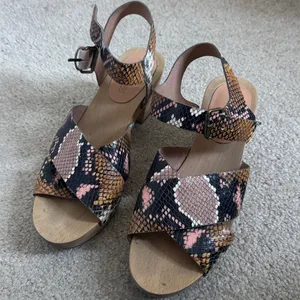 Madewell Johanna Snake Clog Sandals Size 7 Heels thumbnail 7