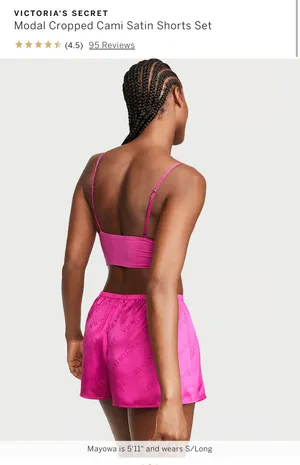 Victoria's Secret Cami And Satin Short Set thumbnail 2