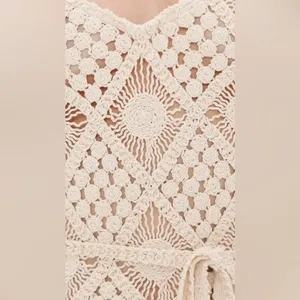 L’agence Haleigh Crochet Cover-Up Dress M thumbnail 4