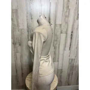 H&M white blouse thumbnail 2