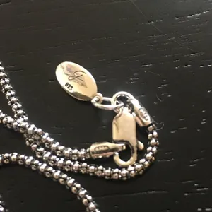SAMUEL B Oxidized Sterling Silver Necklace Popcorn Chain 18 inches Brand New thumbnail 7