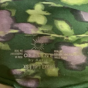 Offline By Aerie Women's Multi Floral Stretchable Ankle Skinny Legging Pants XS thumbnail 4