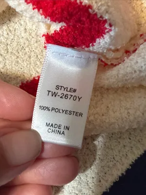 NWOT Zenana Outfitters Cream Tank Top with Red Stripes thumbnail 5