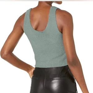 UGG Sage Knit Cropped Fuzzy Cozy Tank thumbnail 6