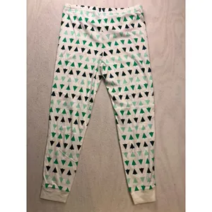 Primary Pajama Pants Womens Large White Green‎ Tree Print Organic Cotton thumbnail 9