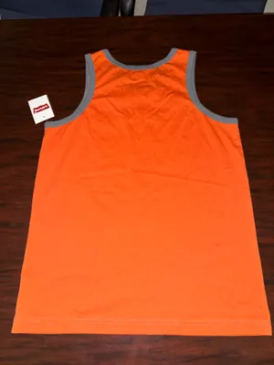 NWT Levi’s Orange Mens Graphic Tank Top Size Medium thumbnail 2