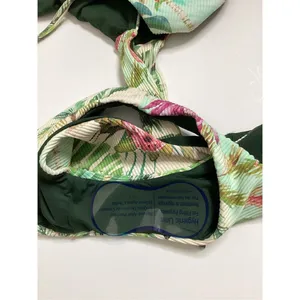 New. Pilyq PQ tropical reversible bandeau bikini set. M-top/S-bottom. Retails $1 thumbnail 10