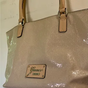 Guess, beige, fashionable, elegant handbag thumbnail 1