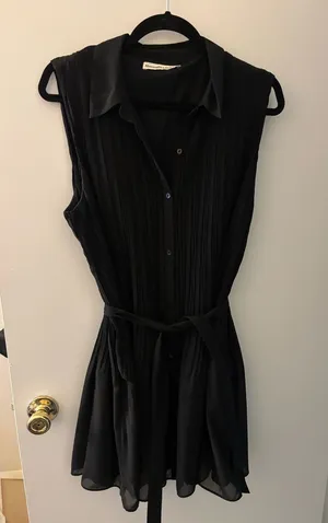 Abercrombie Black Button Up Mini Dress thumbnail 1