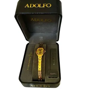 Adolfo Gold-Tone Quartz Watch w/ Diamond Accent thumbnail 2