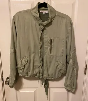 Military Green Bomber Jacket thumbnail 1