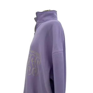 Mayfair Group Choose Kindness Quarter Zip Oversized Lavender‎ Sweatshirt XXL thumbnail 7