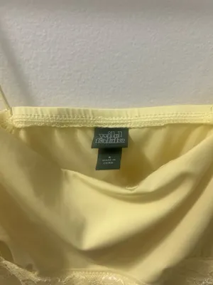 Yellow summer target lace spaghetti strap top thumbnail 2