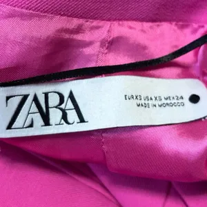 Zara Women's Pink Long Sleeve Collar Double Breasted Blazer Coat Jacket Size XS thumbnail 6