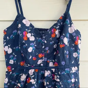 American Eagle Floral Mini Sundress Size 6 Lined Smocked Bodycon‎ Ruffle Hem thumbnail 7