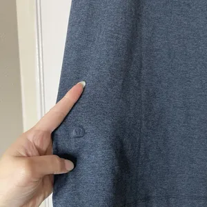 Lululemon blue navy short sleeve crew neck workout shirt large thumbnail 3