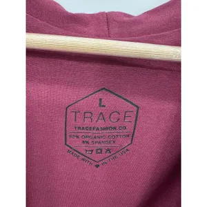 Trace Fashion Womens Magenta Blazer Jacket Organic‎ Cotton Size L Sustainable thumbnail 5