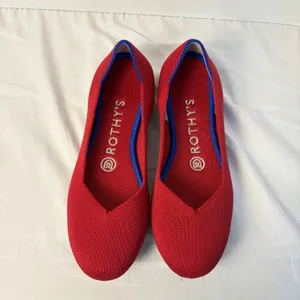 Rothy's womens red The Daily flat shoes. Size W6. Never worn. ballet flat thumbnail 5