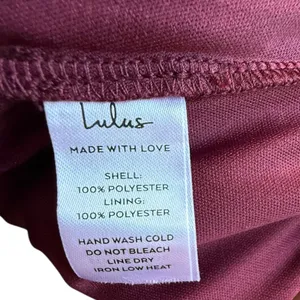 NWT Lulus Small Marvelous Grace Plum Long Sleeve Tiered Wrap Maxi‎ Dress Sz XS thumbnail 8