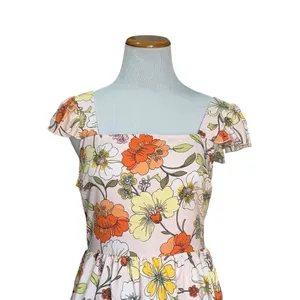 Band of Gypsies Collective Lottie & Holly Floral Mini Dress Blush Pink‎ Rust Fit N Flare Med thumbnail 2