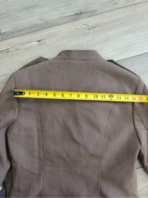 ZARA Buttoned Short Military Style Cropped Blazer Jacket Brown Vigore M thumbnail 10