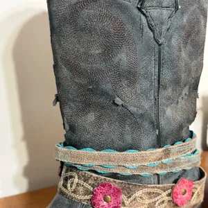 Durango Womens 12in Lifestyle Western Boots Black Distressed DCRD146 Size 8.5M thumbnail 4