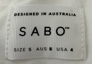 Sabo Skirt Davo Pleated Crop Top in White thumbnail 2