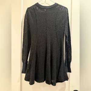 Free People Coffee In The Morning Tunic‎ Top Black Size XS thumbnail 3